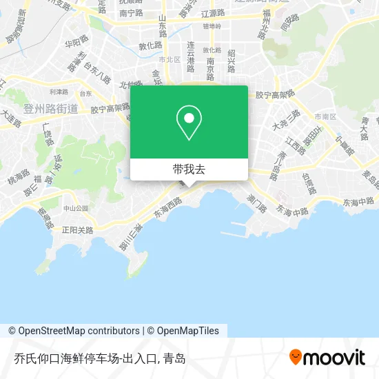 乔氏仰口海鲜停车场-出入口地图