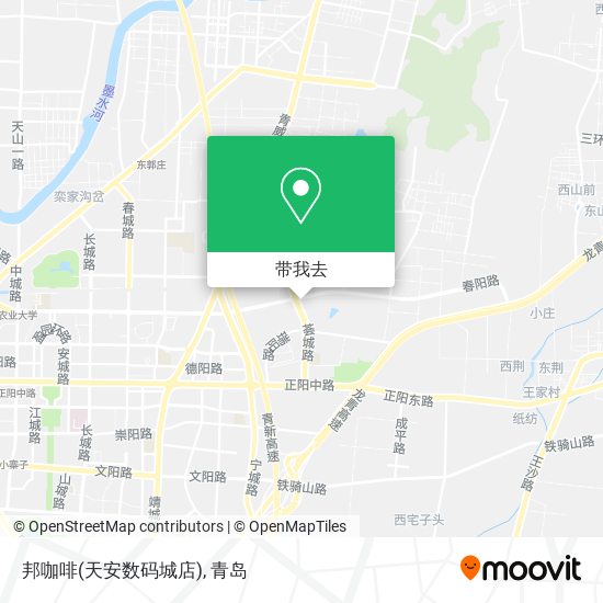 邦咖啡(天安数码城店)地图