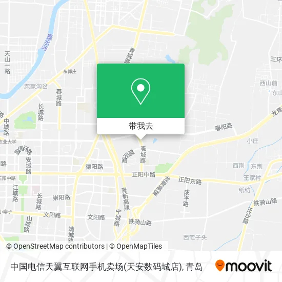 中国电信天翼互联网手机卖场(天安数码城店)地图