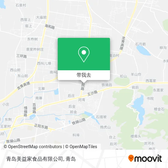 青岛美益家食品有限公司地图