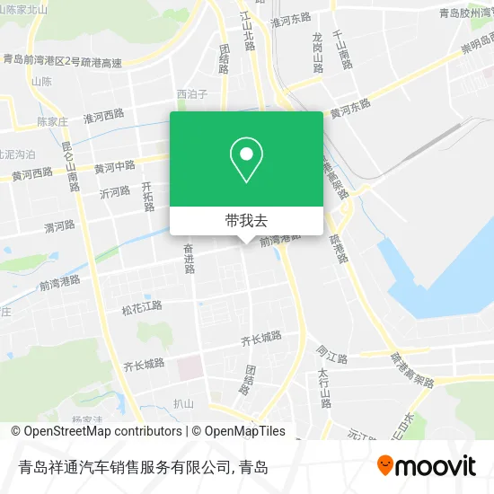 青岛祥通汽车销售服务有限公司地图