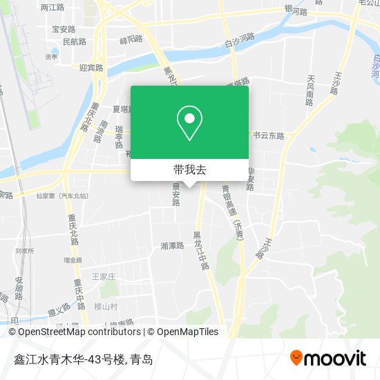 鑫江水青木华-43号楼地图