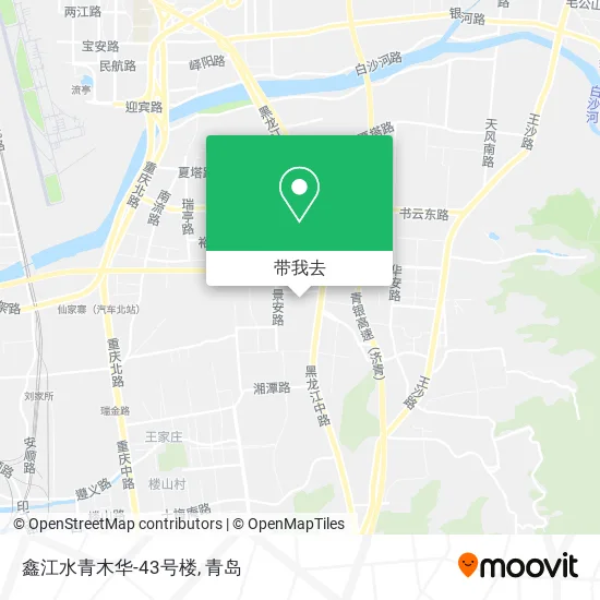 鑫江水青木华-43号楼地图