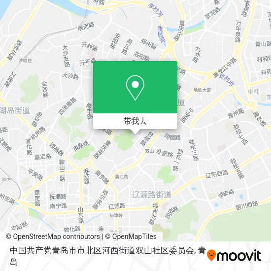中国共产党青岛市市北区河西街道双山社区委员会地图