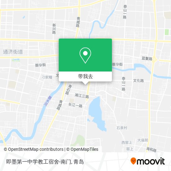 即墨第一中学教工宿舍-南门地图