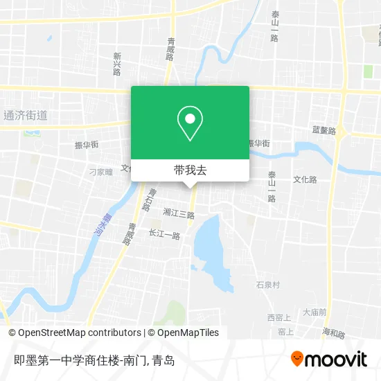 即墨第一中学商住楼-南门地图