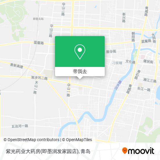 紫光药业大药房(即墨润发家园店)地图