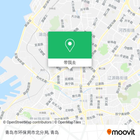 青岛市环保局市北分局地图
