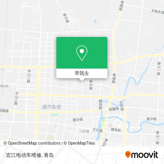 宏江电动车维修地图