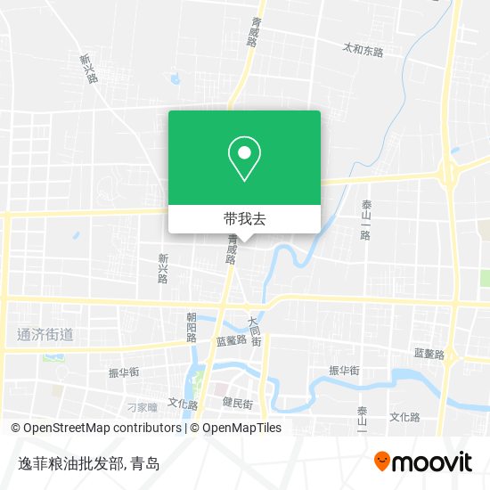 逸菲粮油批发部地图