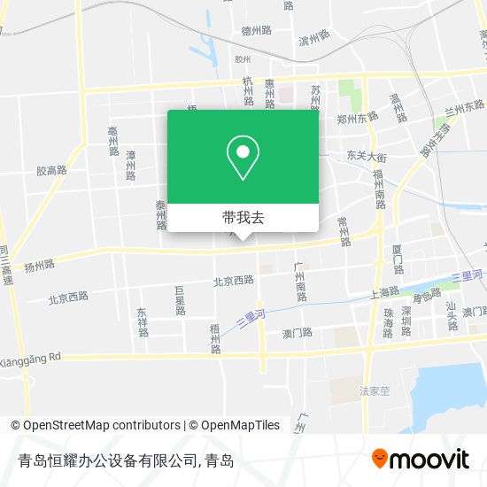 青岛恒耀办公设备有限公司地图