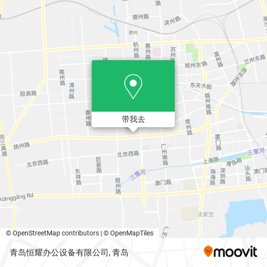 青岛恒耀办公设备有限公司地图