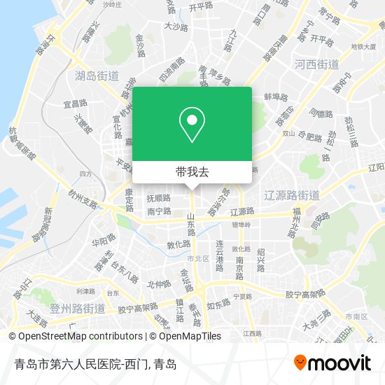 青岛市第六人民医院-西门地图