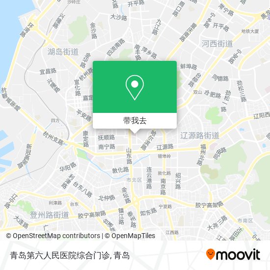 青岛第六人民医院综合门诊地图