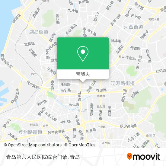 青岛第六人民医院综合门诊地图