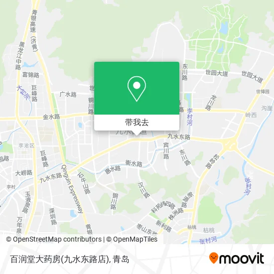 百润堂大药房(九水东路店)地图