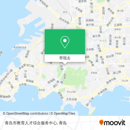青岛市教育人才综合服务中心地图