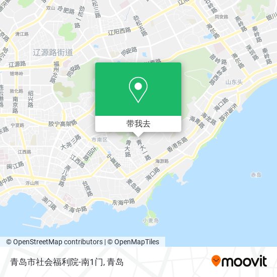 青岛市社会福利院-南1门地图