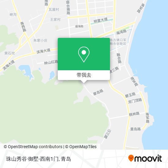 珠山秀谷·御墅-西南1门地图