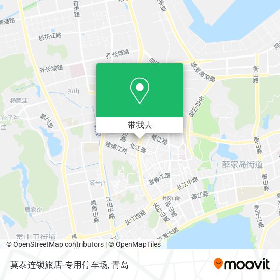 莫泰连锁旅店-专用停车场地图