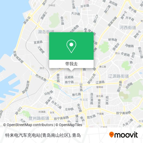 特来电汽车充电站(青岛南山社区)地图