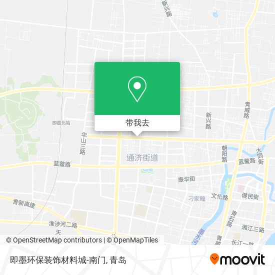 即墨环保装饰材料城-南门地图