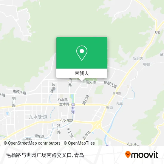 毛杨路与世园广场南路交叉口地图