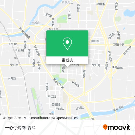 一心停烤肉地图