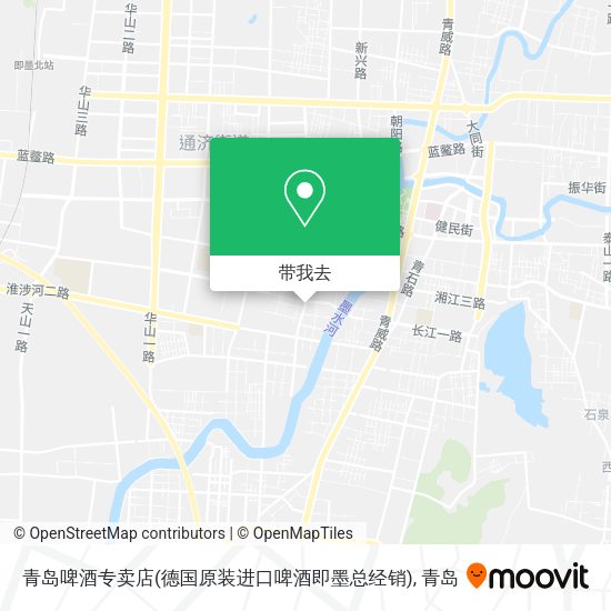 青岛啤酒专卖店(德国原装进口啤酒即墨总经销)地图