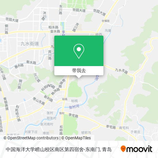 中国海洋大学崂山校区南区第四宿舍-东南门地图