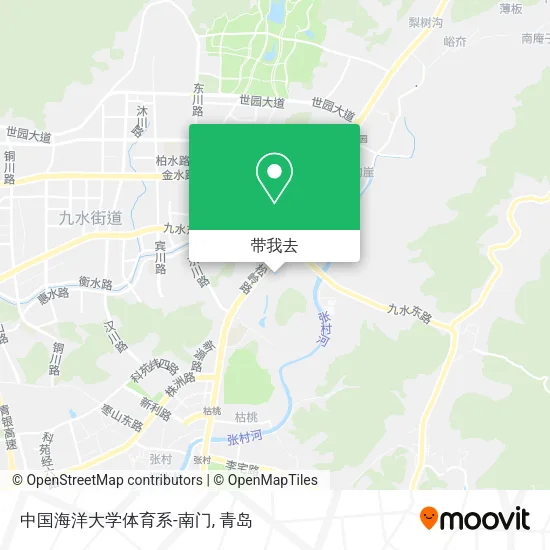 中国海洋大学体育系-南门地图
