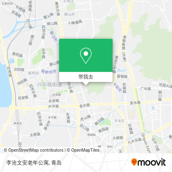 李沧文安老年公寓地图