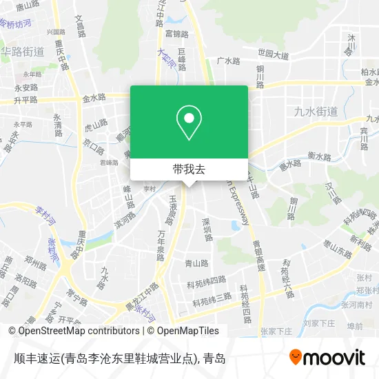 顺丰速运(青岛李沧东里鞋城营业点)地图