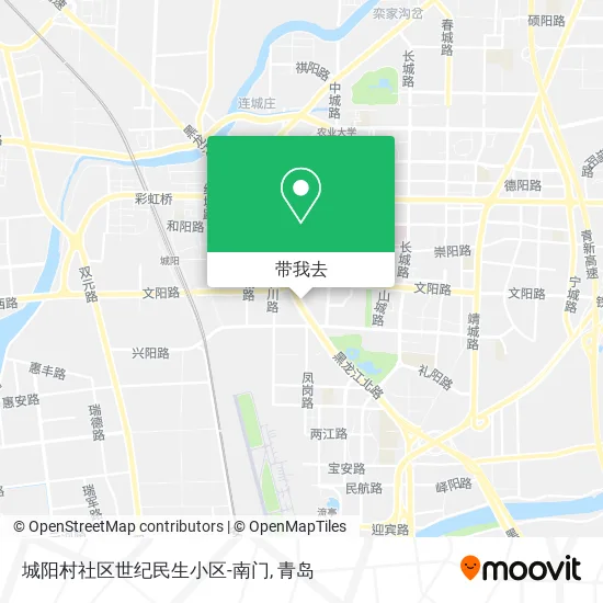 城阳村社区世纪民生小区-南门地图