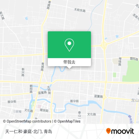 天一仁和·豪庭-北门地图