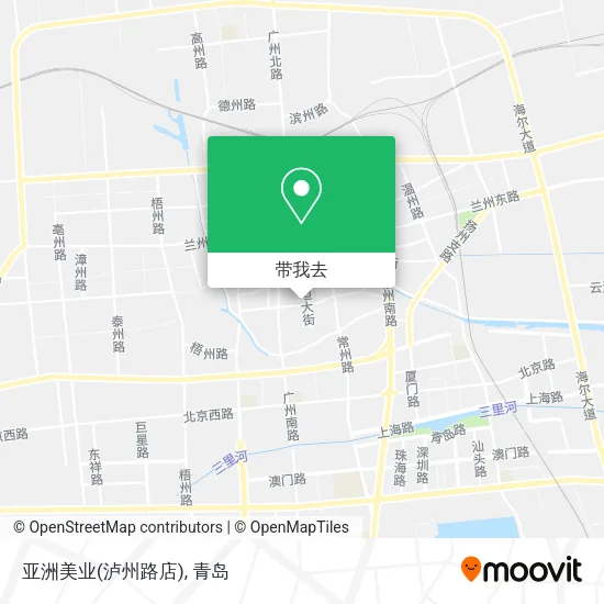 亚洲美业(泸州路店)地图