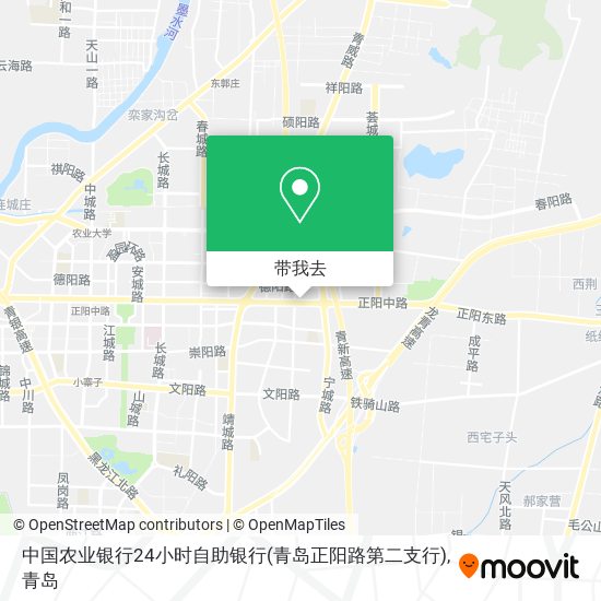 中国农业银行24小时自助银行(青岛正阳路第二支行)地图
