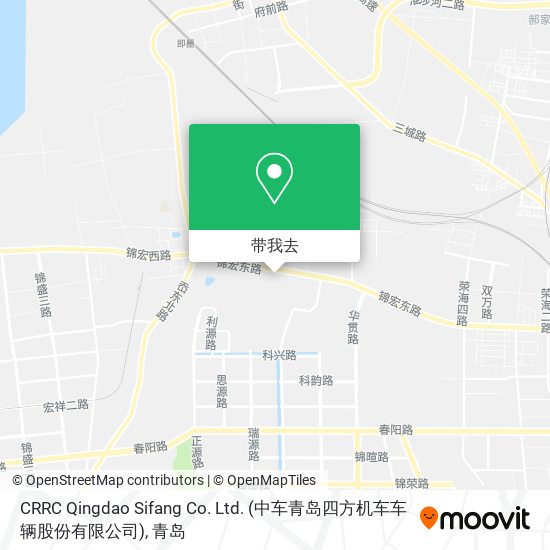 CRRC Qingdao Sifang Co. Ltd. (中车青岛四方机车车辆股份有限公司)地图