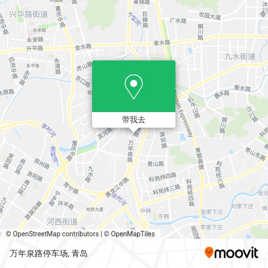 万年泉路停车场地图