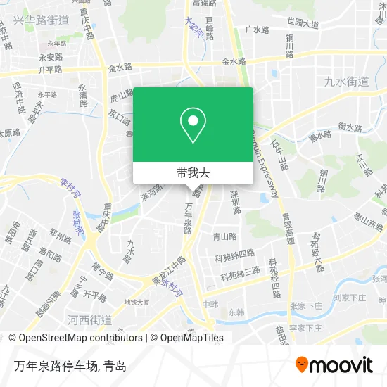 万年泉路停车场地图