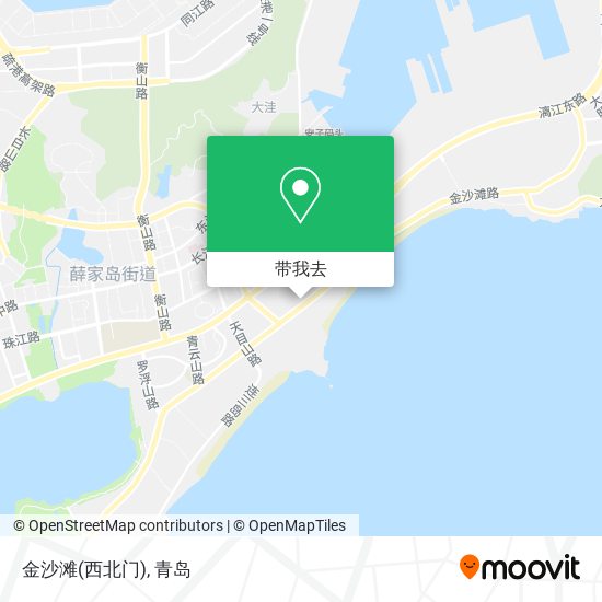 金沙滩(西北门)地图