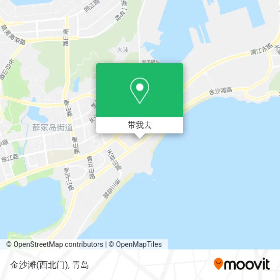 金沙滩(西北门)地图