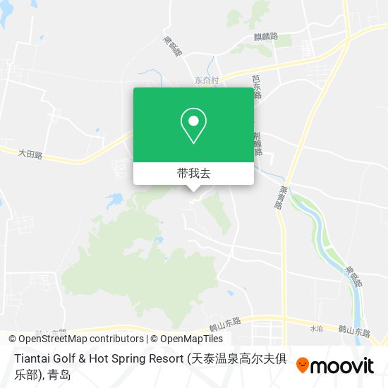 Tiantai Golf & Hot Spring Resort (天泰温泉高尔夫俱乐部)地图