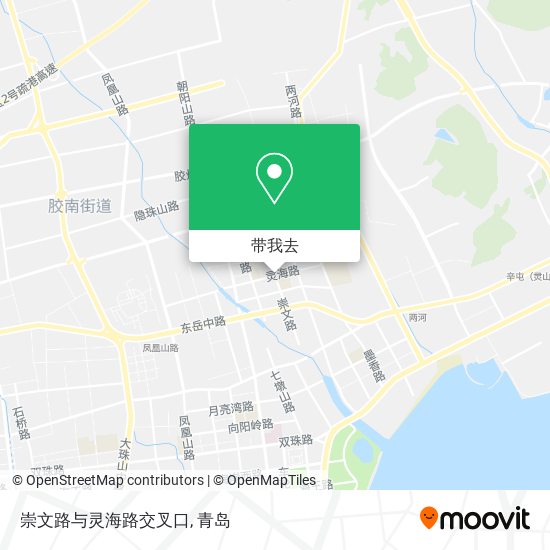 崇文路与灵海路交叉口地图