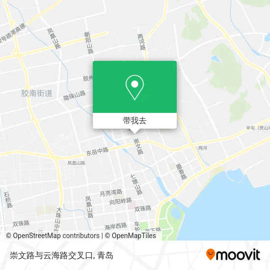 崇文路与云海路交叉口地图