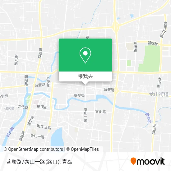 蓝鳌路/泰山一路(路口)地图