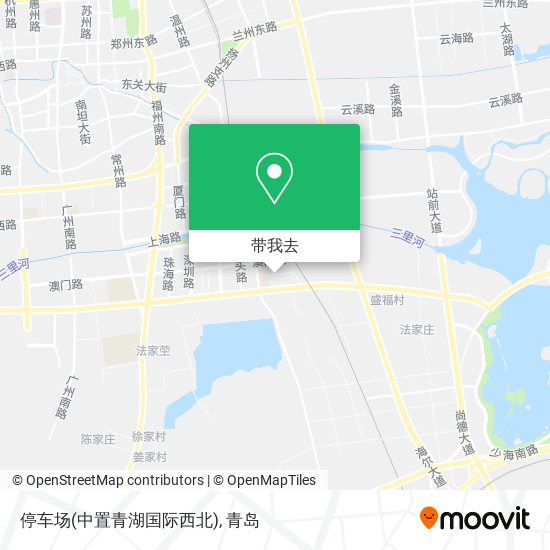 停车场(中置青湖国际西北)地图