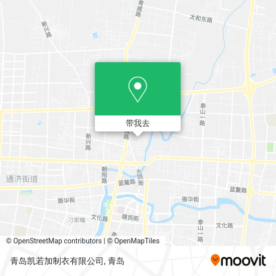 青岛凯若加制衣有限公司地图