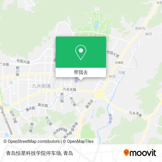 青岛恒星科技学院停车场地图