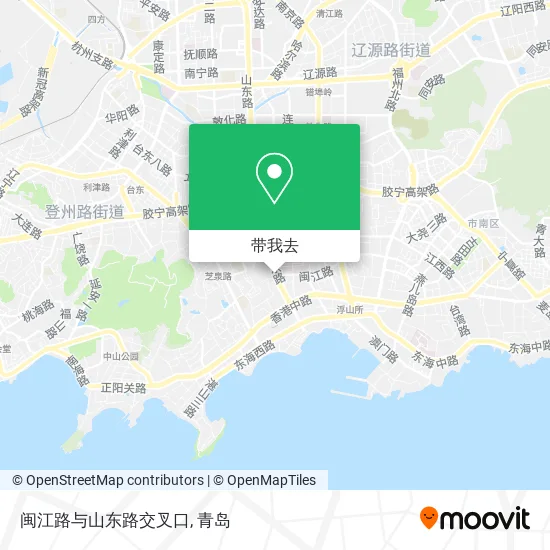闽江路与山东路交叉口地图